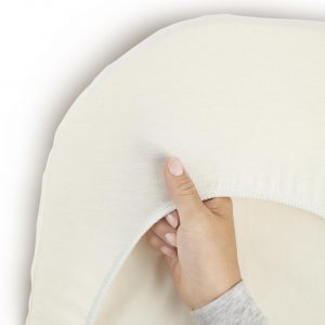 BABYBJORN Fitted Sheet for Cradle Organic White
