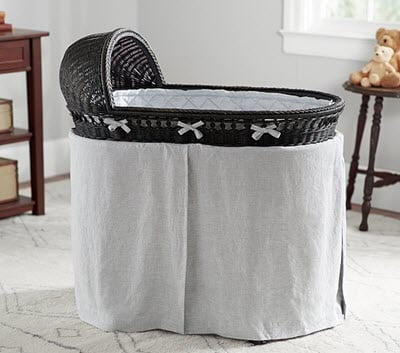 Pottery barn wicker bassinet hot sale reviews