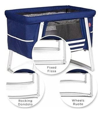 Adjustable leg of the Babyhome Dream Air-Bassinet