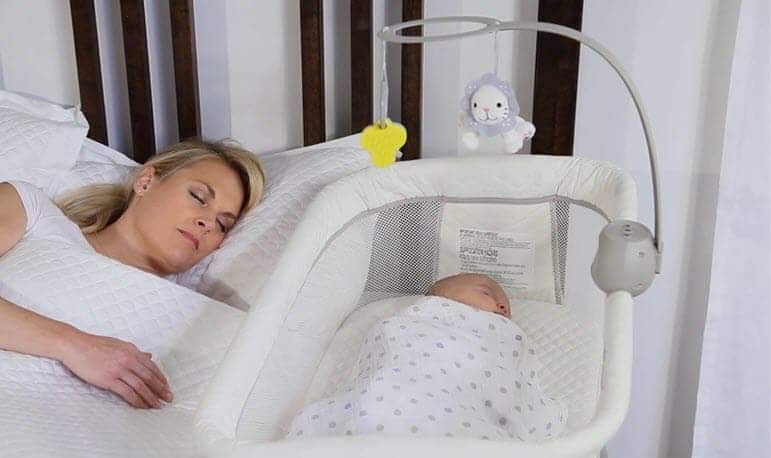 baby in a bassinet