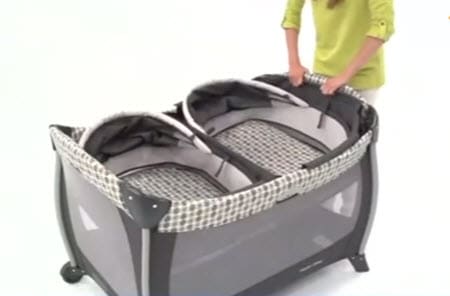 removing bassinet from graco pack n play twin bassinet