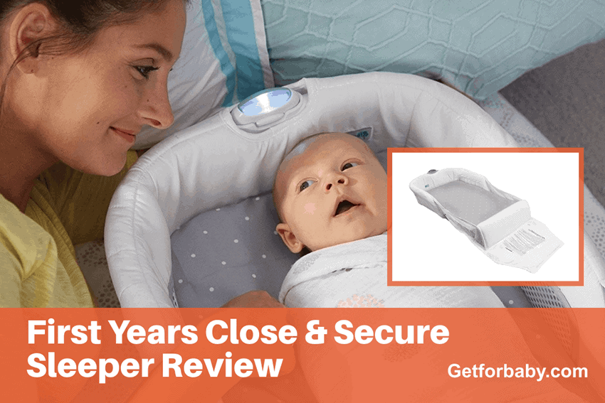 the first years close & secure portable infant sleeper