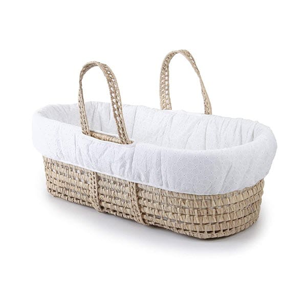 tadpoles organic palm leaf moses basket