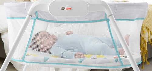 Vibartion soothing device of the Fisher Price Stow N Go Bassinet