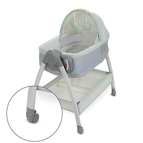 Bassinet that rocks and cheap vibrates