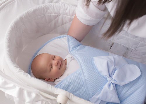 Baby uncomfortable outlet in bassinet