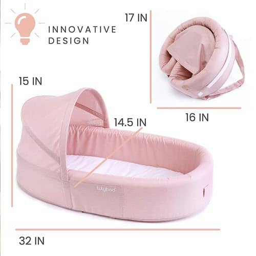Lulyboo Bassinet to-Go Infant Travel Bed