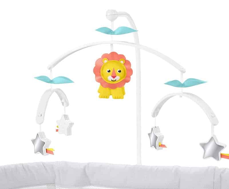 Fisher-Price Soothing Motions Bassinet overhead hanging toys