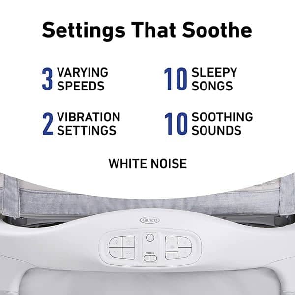 Graco Move And Soothe Bassinet music setting