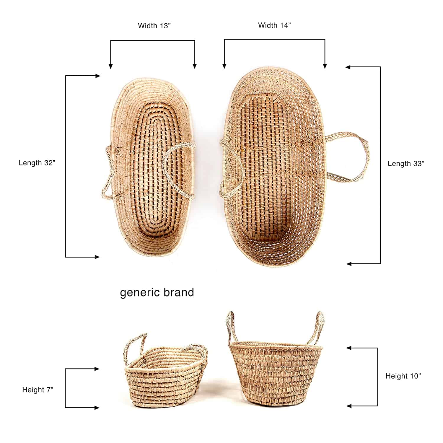 Tadpoles Line Stitched Moses Basket original vs fake