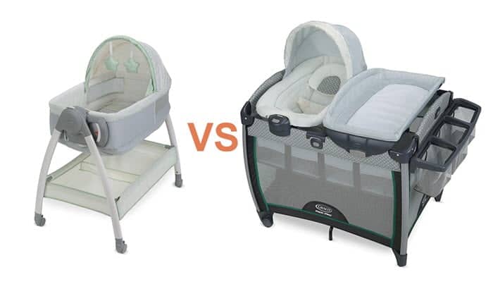 difference between bassinet and pack n play bassinet