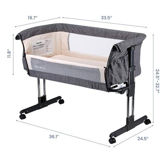 Mika Micky Bedside Sleeper Easy Folding Portable Crib Reviews