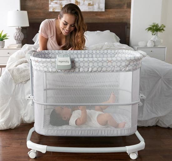 mobile device of the Ingenuity Dream and Grow Bedside Bassinet