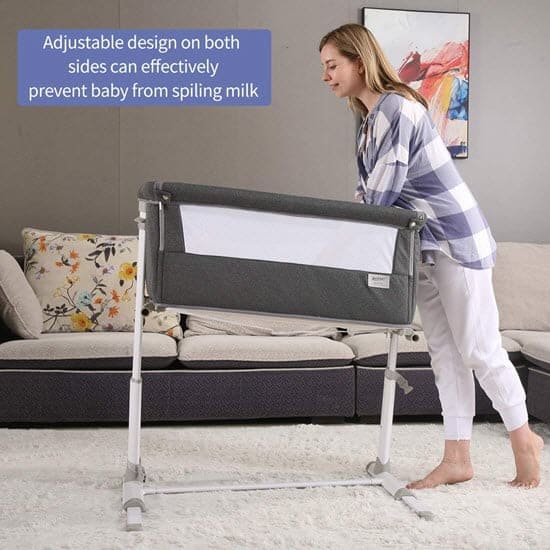 incline the RONBEI Bedside Sleeper bassinet for acid reflux