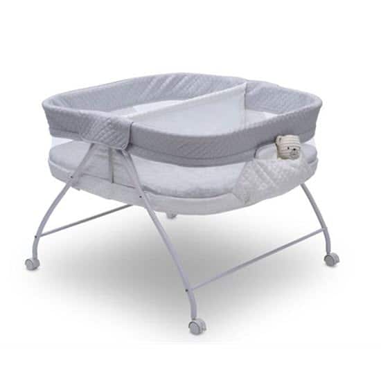 storage pocket of the twin ez fold ultra compact double bassinet