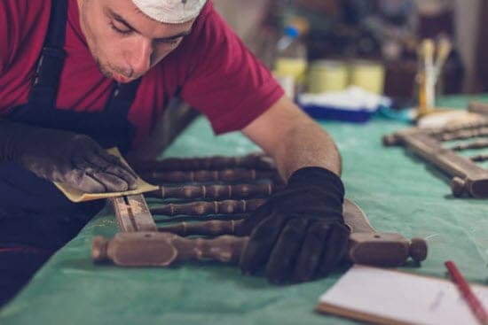 use Grit Sandpaper to sand and scuff the crib