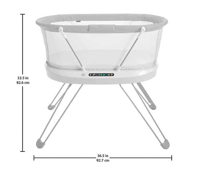 Fisher-Price Luminate Bassinet dimension