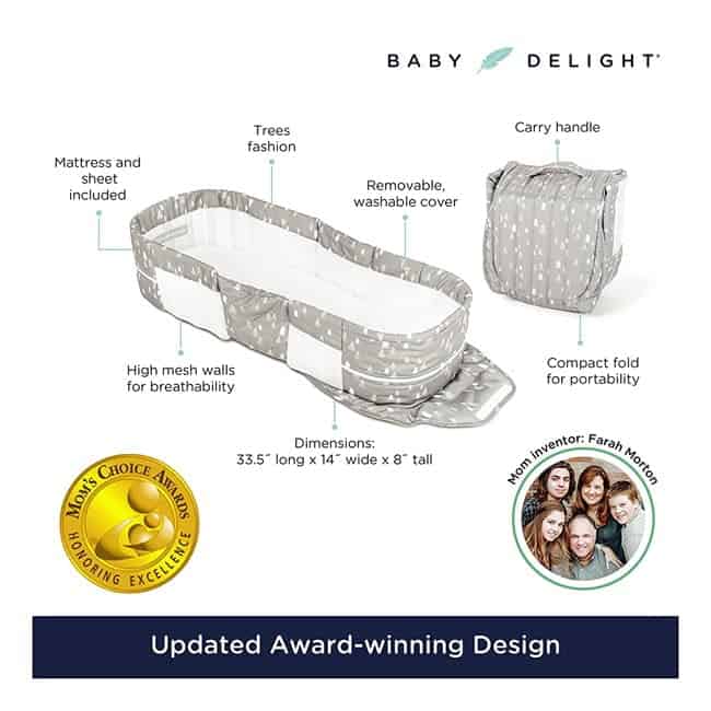 Baby Delight Snuggle Nest Portable Infant Lounger features
