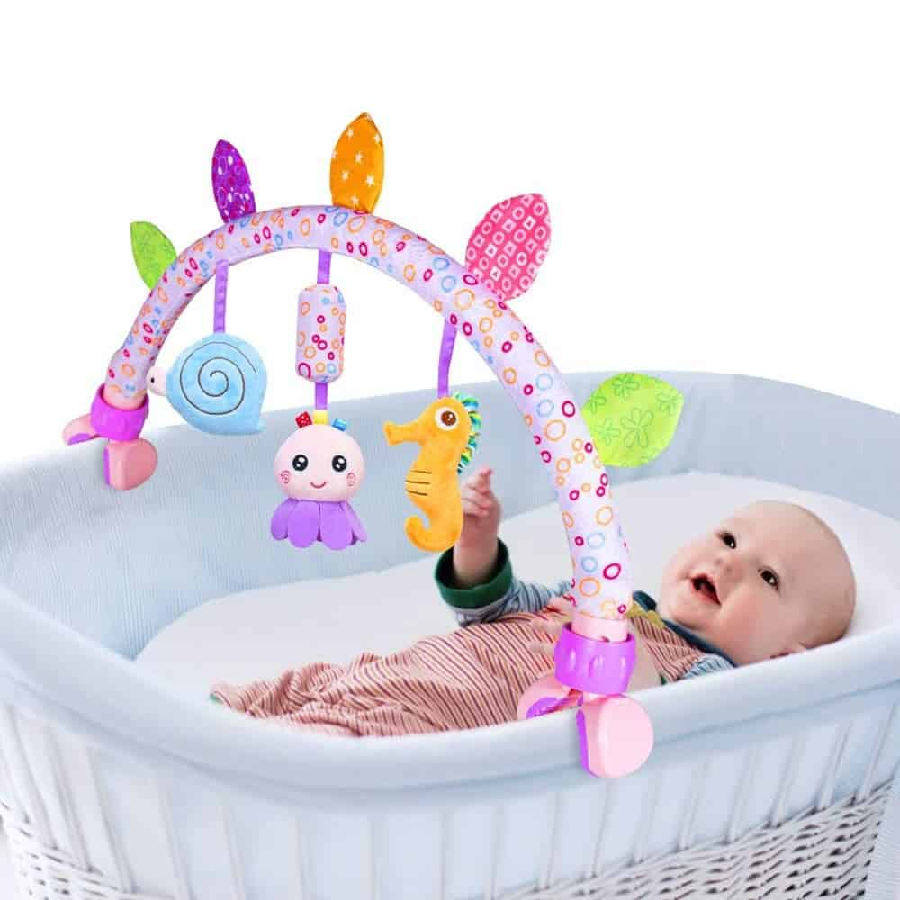 Caterbee Travel Arch Bassinet Toys for Baby Stroller