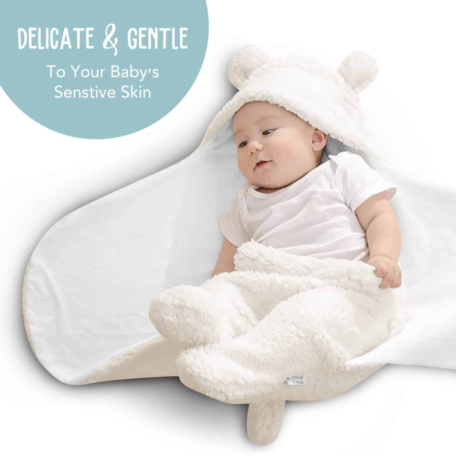 Delicate Gentle BlueMello Blanket for Baby