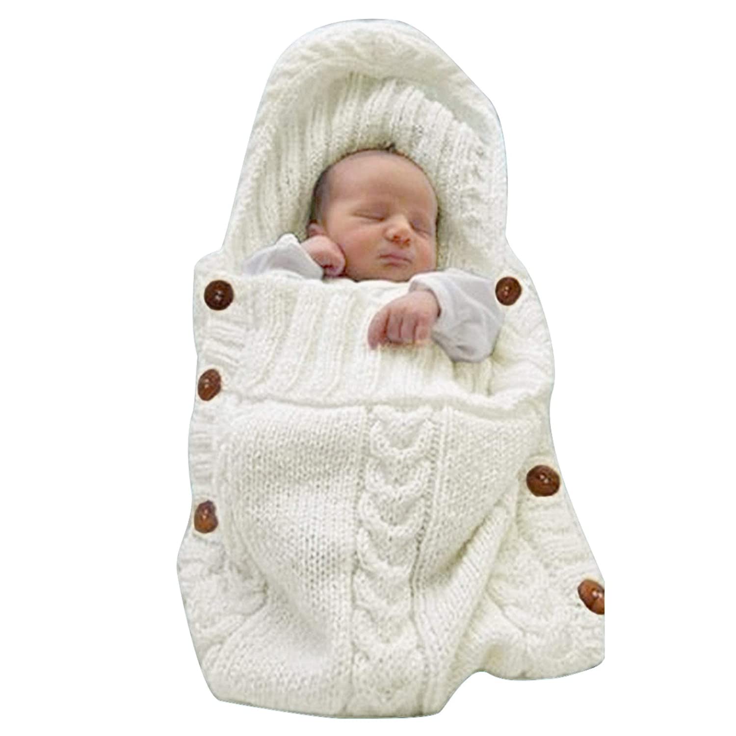 XMWEALTHY Infant Wool Bassinet Blanket