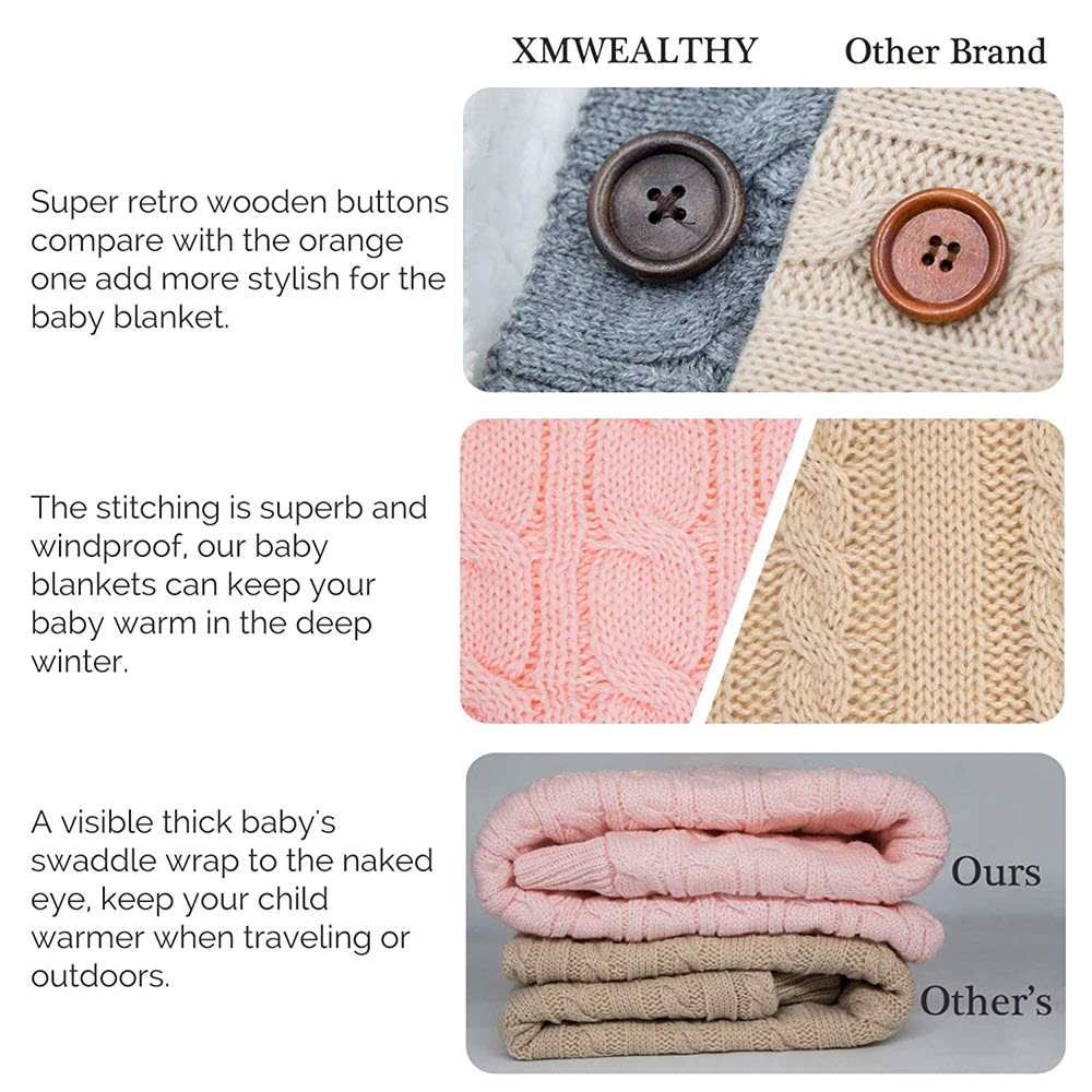 XMWEALTHY Swaddle Blankets Stroller comparison