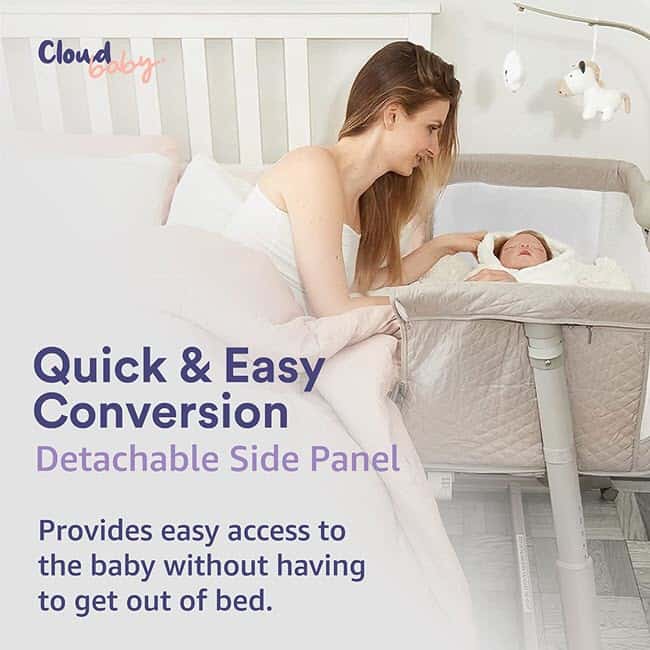 how to access the baby in Cloud Baby Premium Baby Bassinet