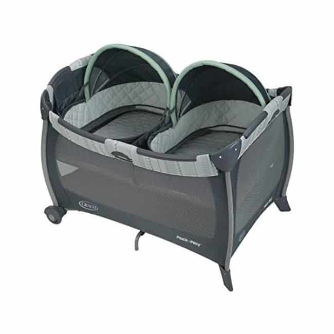 twins-baby-in-graco-pack-n-play-bassinet